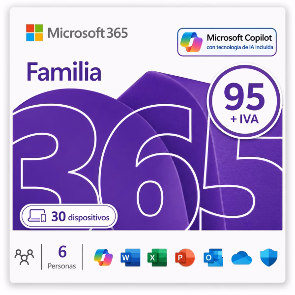 Microsoft 365 Familia con Copilot – Licencia Original | Partners de Microsoft